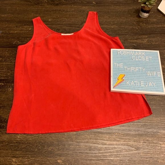 Saks Fifth Avenue Tops - Saks Fifth Avenue 100% Silk Blouse Tank SZ Small